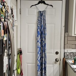Simply Be Blue and White Maxi Dress